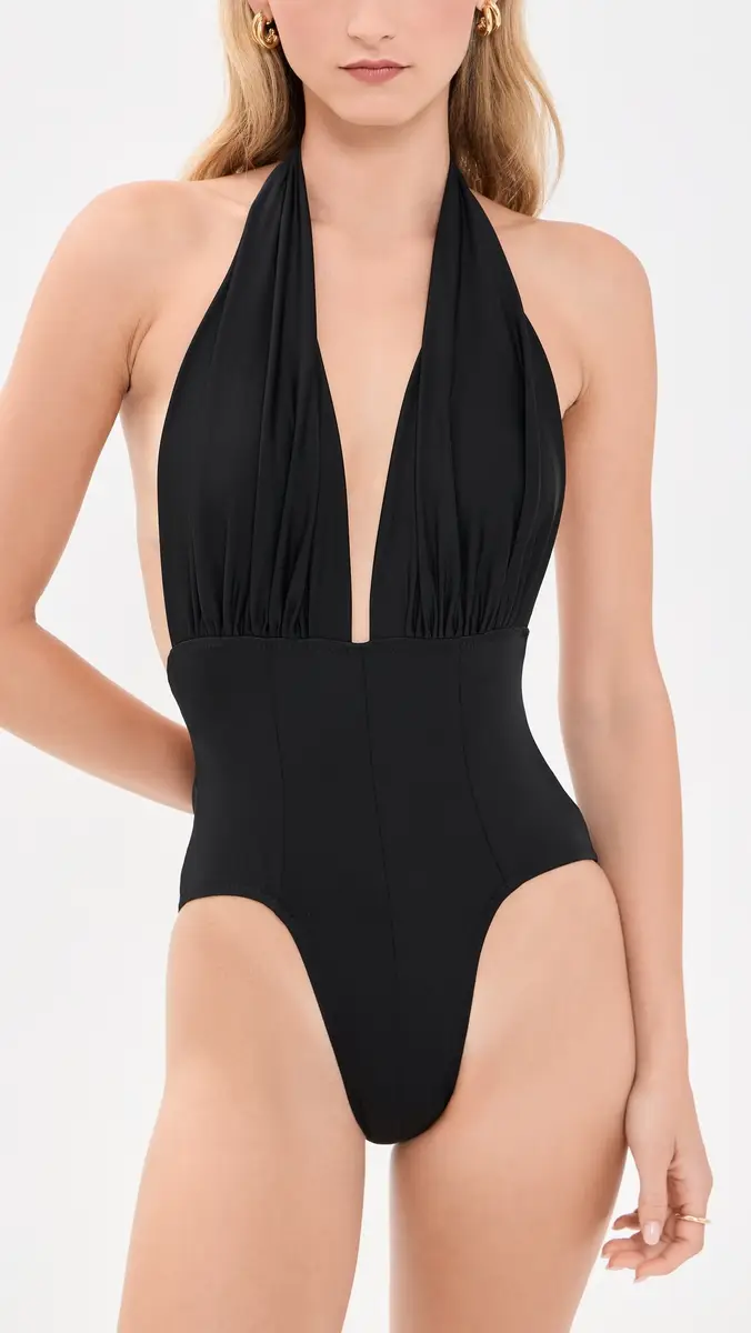 Norma Kamali Wonderwoman Halter Mio One Piece | Thumbnail 2 Norma Kamali Wonderwoman Halter Mio One Piece | Thumbnail 2