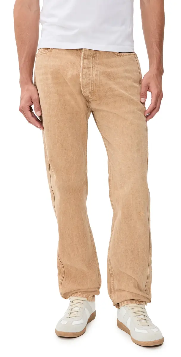 Rhude 90s Traxedo Denim Jeans Washed Brown | Image 1 Rhude 90s Traxedo Denim Jeans Washed Brown | Image 1
