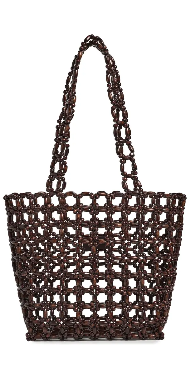 Madewell Beaded Tote Stained Bead Multi One Size | Image 1 Madewell Beaded Tote Stained Bead Multi One Size | Image 1