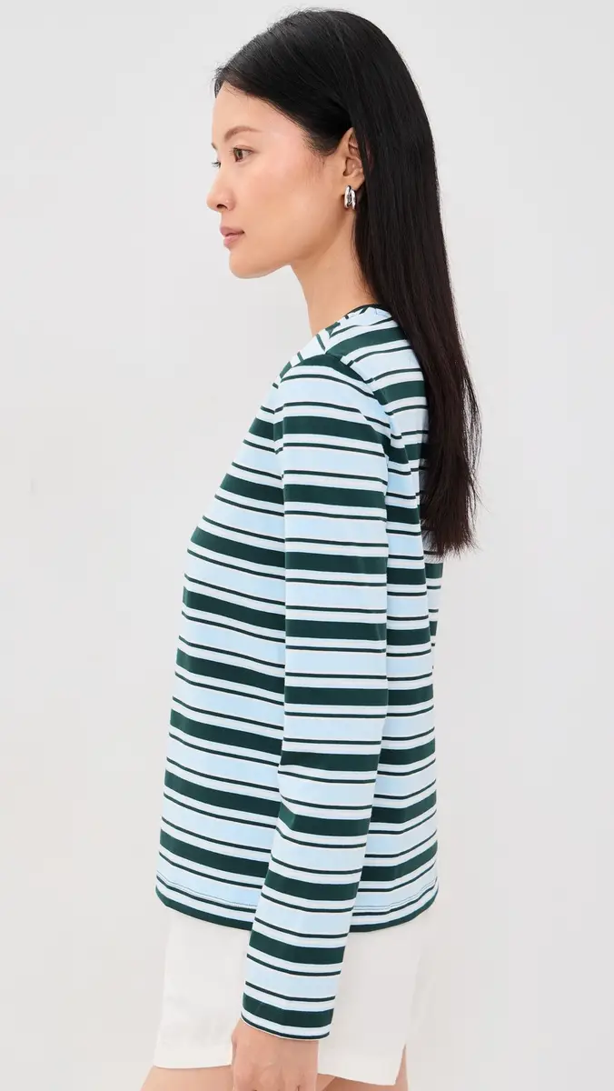 Lacoste Stripe T-Shirt Sinople/Rill-Flour 0 | Thumbnail 4 Lacoste Stripe T-Shirt Sinople/Rill-Flour 0 | Thumbnail 4