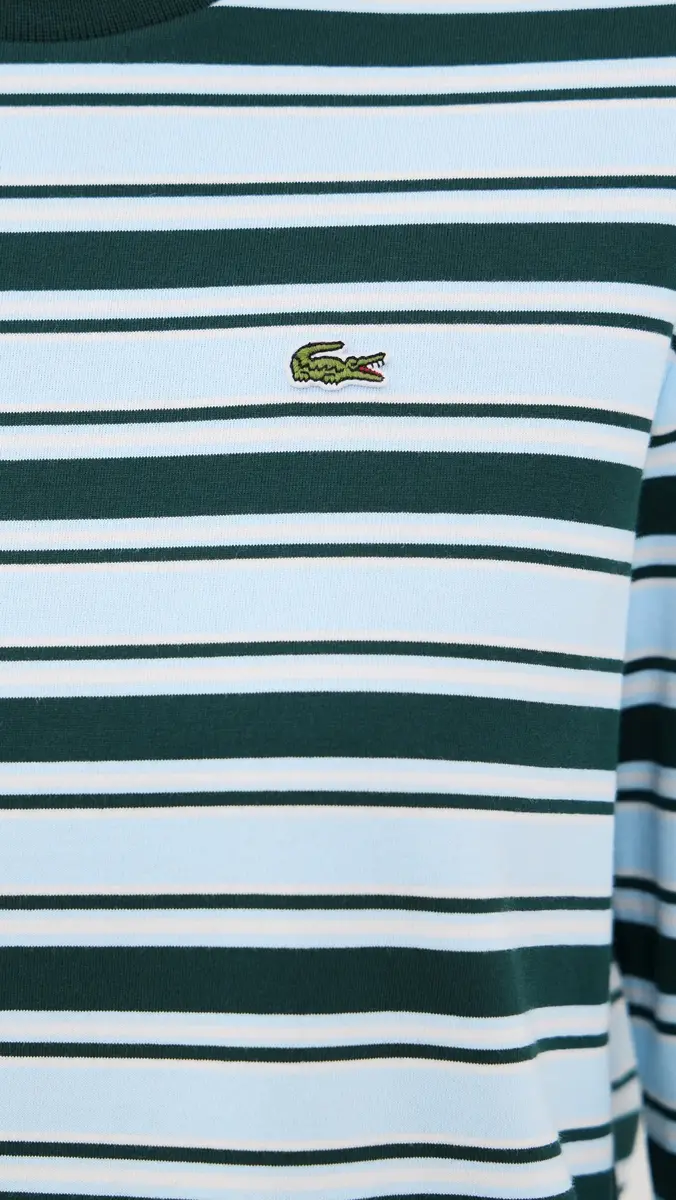 Lacoste Stripe T-Shirt Sinople/Rill-Flour 0 | Thumbnail 6 Lacoste Stripe T-Shirt Sinople/Rill-Flour 0 | Thumbnail 6