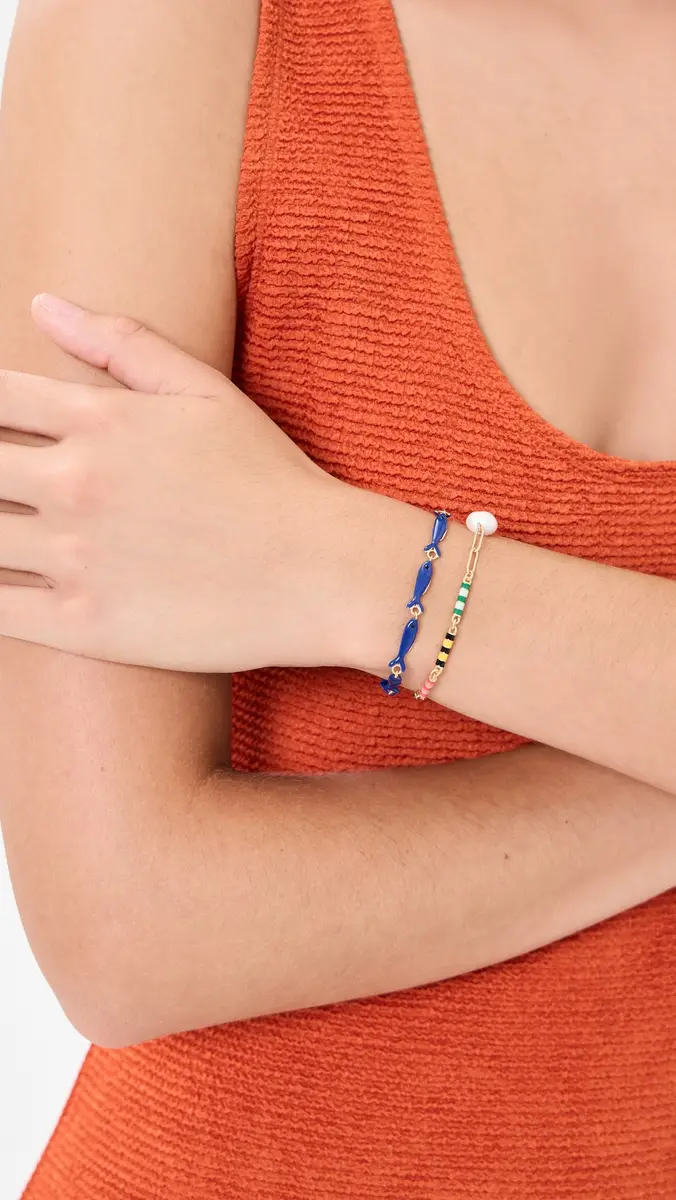 Clare V. Clare V. Le Stripe Pearl Bracelet | Thumbnail 3