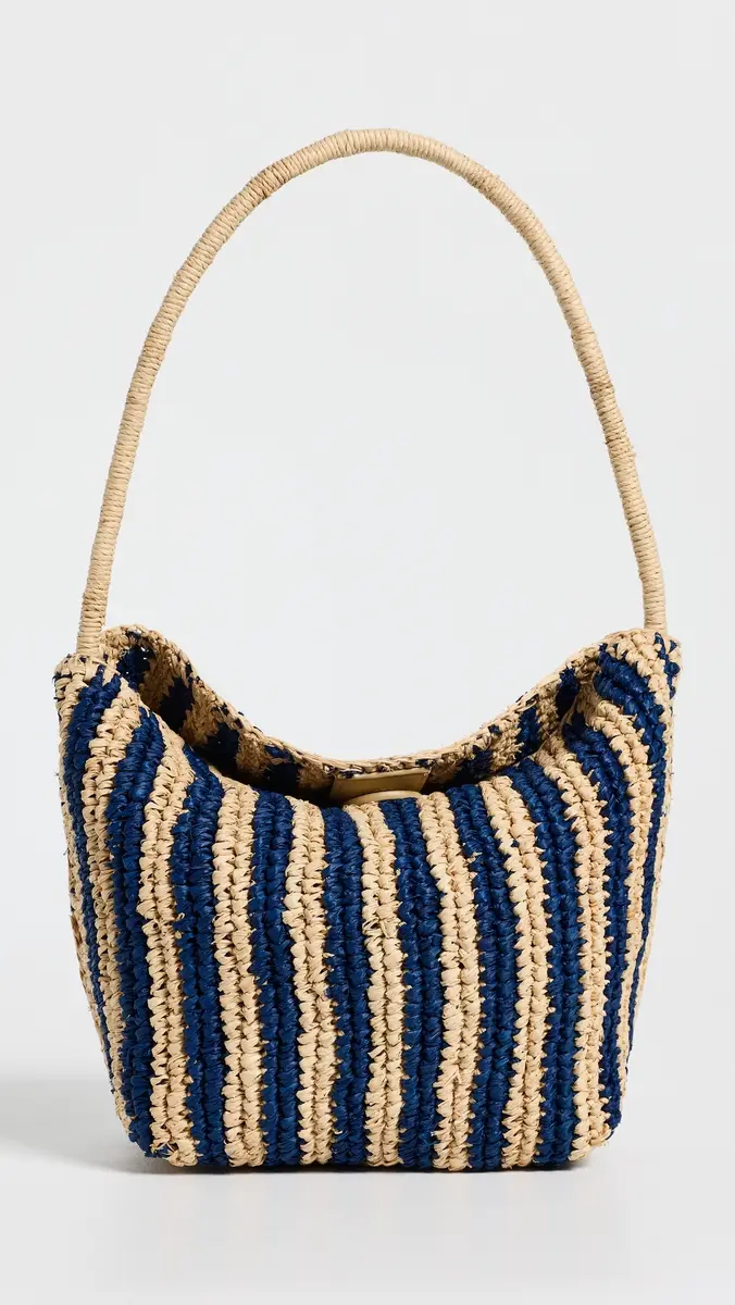 Madewell Handwoven Shoulder Bag - Raffia Stripe | Thumbnail 2