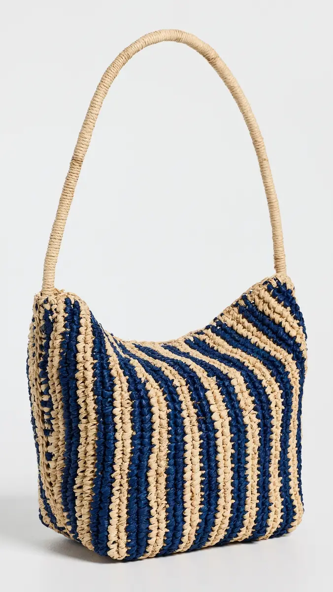 Madewell Handwoven Shoulder Bag - Raffia Stripe | Thumbnail 4