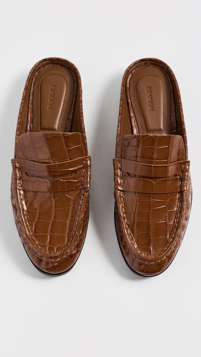 Simkhai Dean Embossed Leather Loafer Mules | Thumbnail 5 Simkhai Dean Embossed Leather Loafer Mules | Thumbnail 5