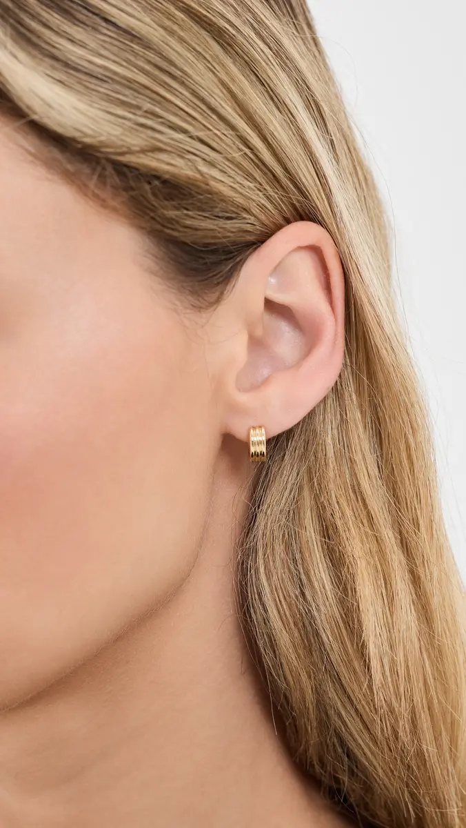 Ariel Gordon Jewelry Mini Triptych Hoop Earrings | Thumbnail 3