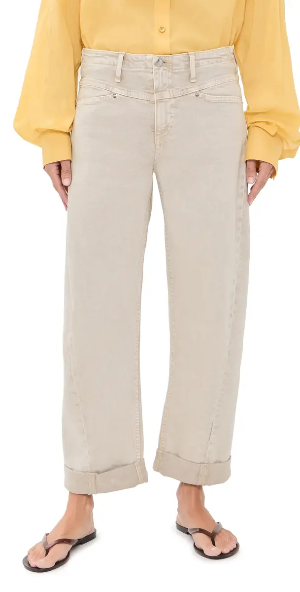 Le Jean Le Petite Selena Crop Cuffed Jeans Desert Sands | Image 1 Le Jean Le Petite Selena Crop Cuffed Jeans Desert Sands | Image 1