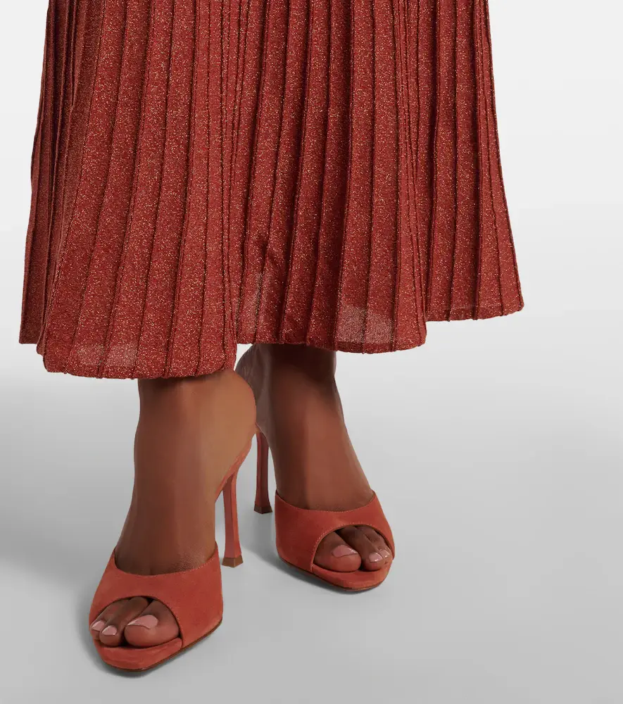 Amina Muaddi Alexa suede mules | Thumbnail 6