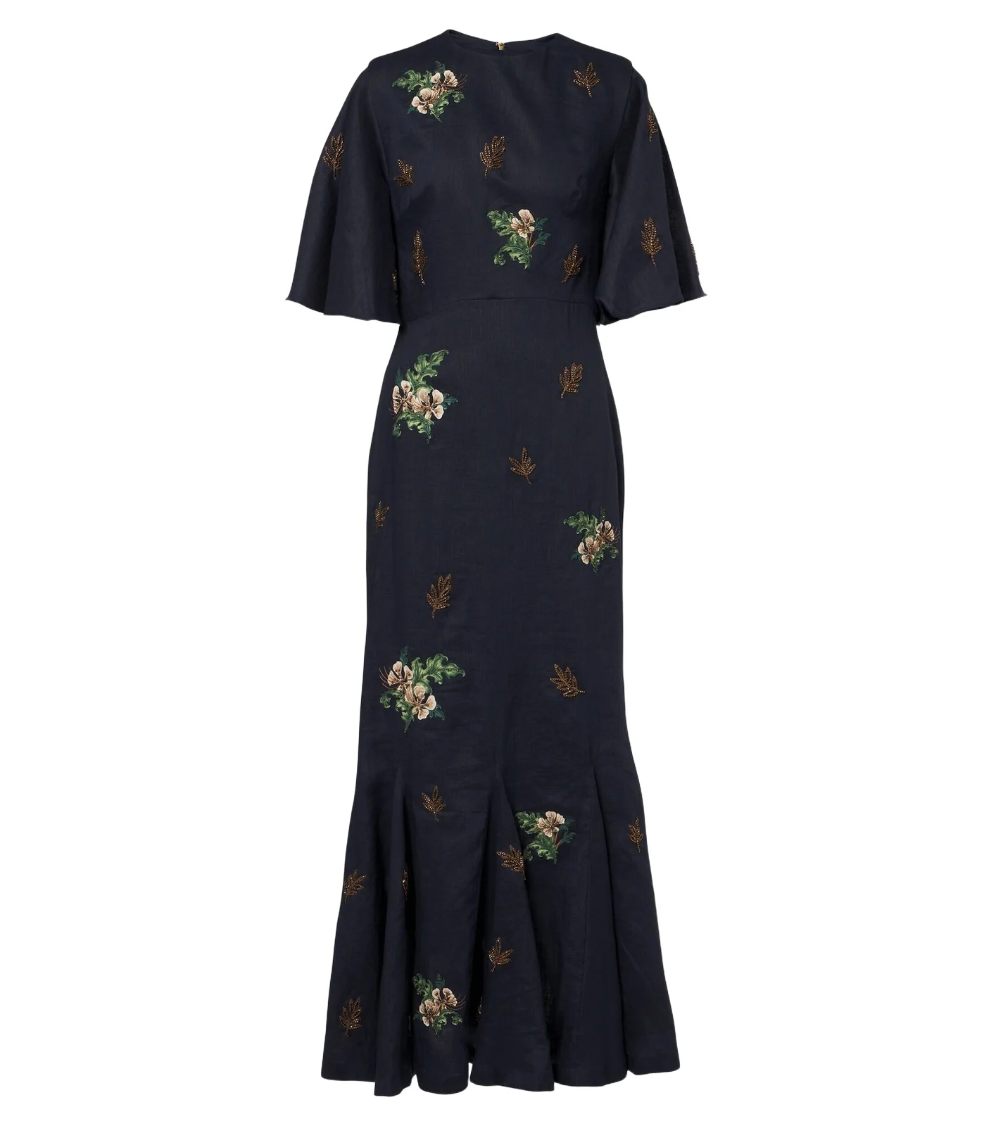 Agua by Agua Bendita Ave Anhelo floral linen maxi dress