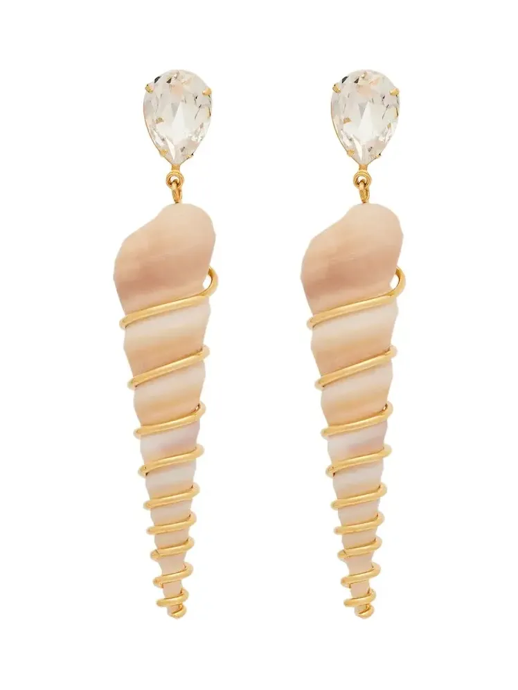 Embellished drop earrings
