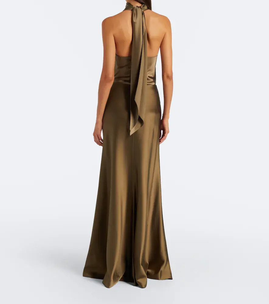 Ralph Lauren Collection Masina satin maxi skirt | Thumbnail 4