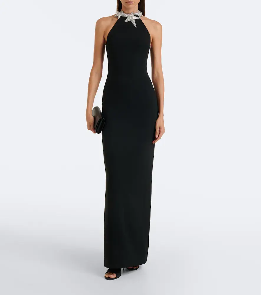 David Koma Embellished halterneck cady gown | Thumbnail 3 David Koma Embellished halterneck cady gown | Thumbnail 3