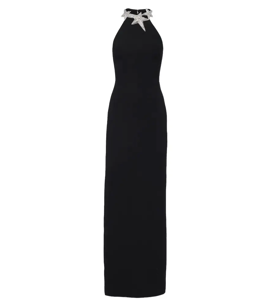 David Koma Embellished halterneck cady gown | Image 1 David Koma Embellished halterneck cady gown | Image 1