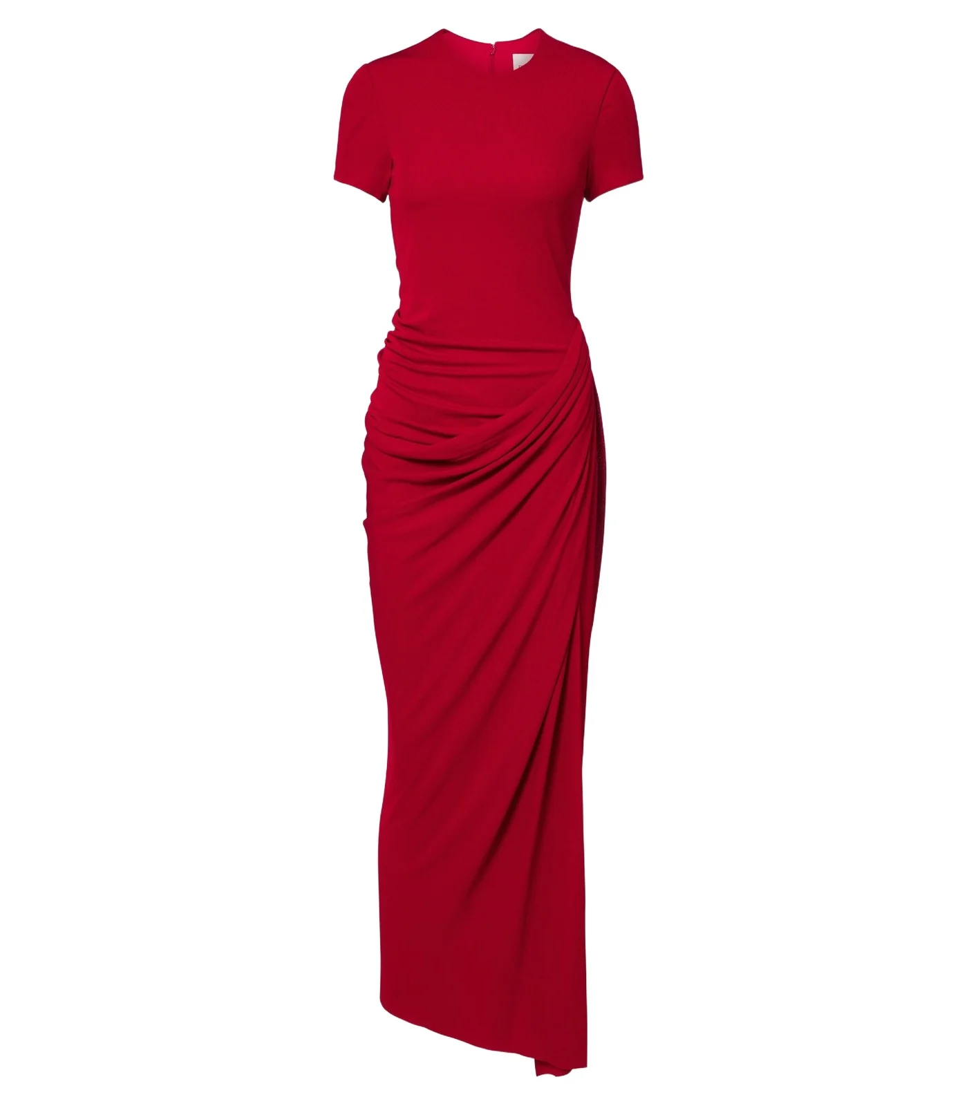 Draped jersey maxi dress