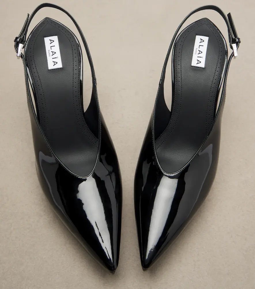 Alaïa Alaïa Patent leather wedge slingback clogs | Thumbnail 3 Alaïa Alaïa Patent leather wedge slingback clogs | Thumbnail 3