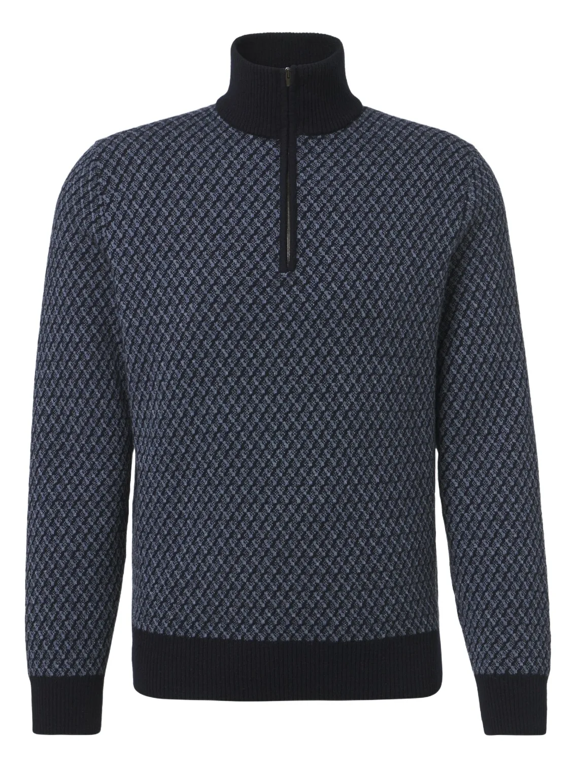 Cashmere, wool, and silk half-zip sweater Cashmere, wool, and silk half-zip sweater