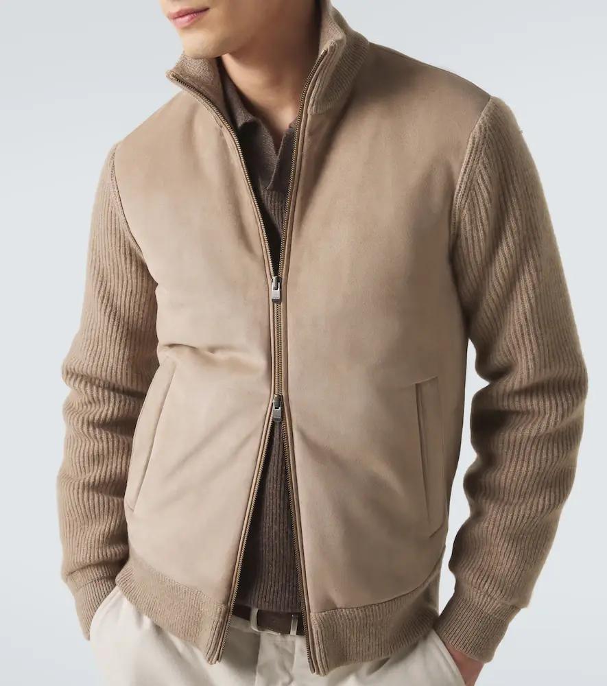 AGNONA Cashmere and suede bomber jacket | Thumbnail 4 AGNONA Cashmere and suede bomber jacket | Thumbnail 4