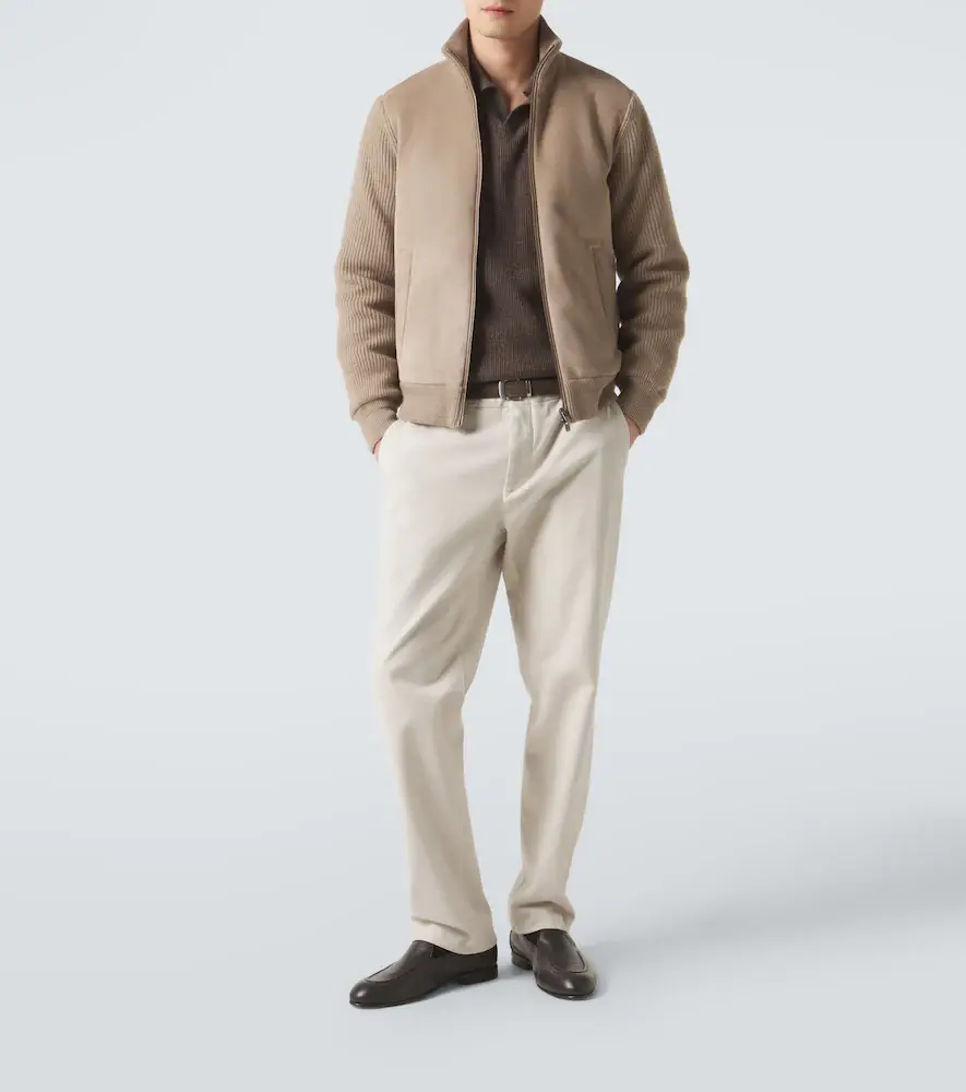 AGNONA Cashmere and suede bomber jacket | Thumbnail 5 AGNONA Cashmere and suede bomber jacket | Thumbnail 5