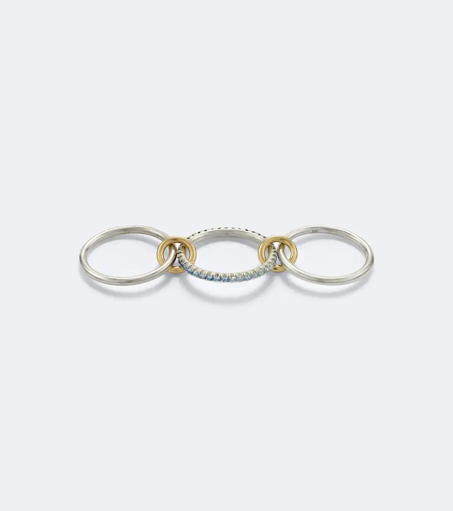 Spinelli Kilcollin Tigris sterling silver and 18kt gold ring with sapphires | Thumbnail 3 Spinelli Kilcollin Tigris sterling silver and 18kt gold ring with sapphires | Thumbnail 3