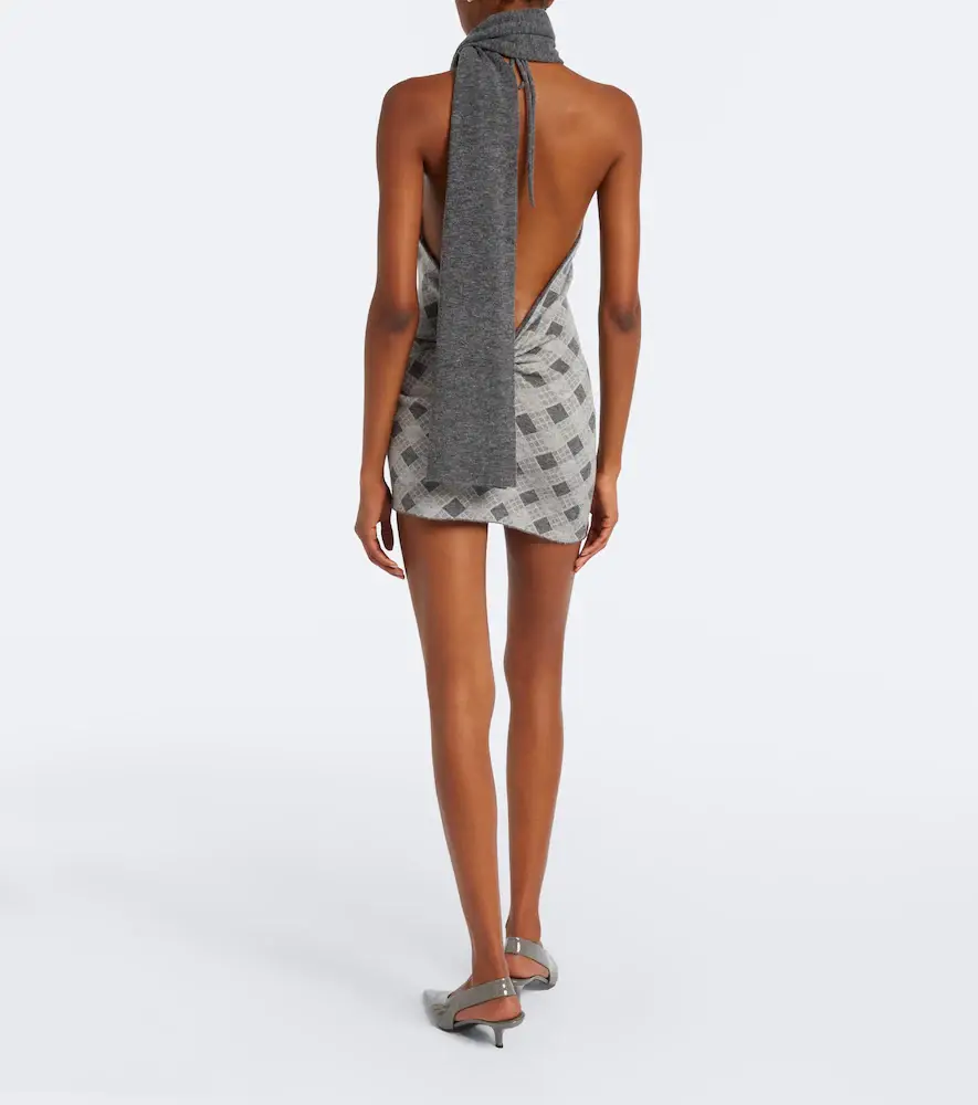 Aya Muse Axis wool-blend minidress | Thumbnail 3
