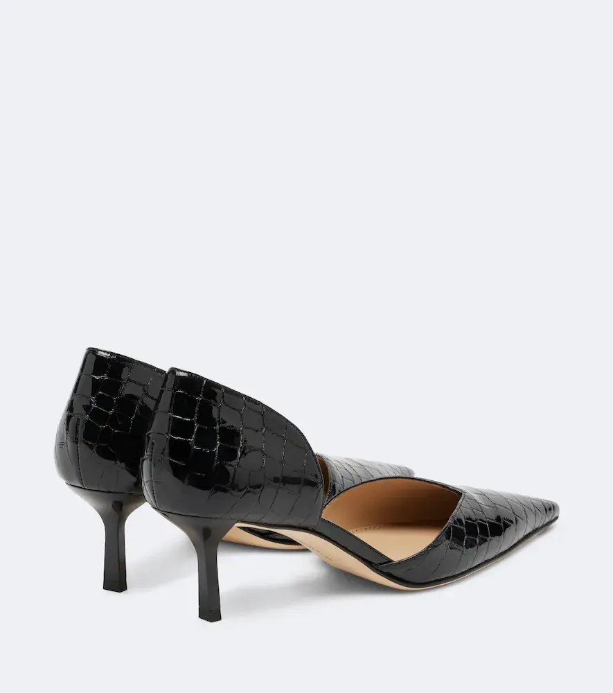 Victoria Beckham Victoria Angle D'Orsay croc-effect leather pumps | Thumbnail 2 Victoria Beckham Victoria Angle D'Orsay croc-effect leather pumps | Thumbnail 2