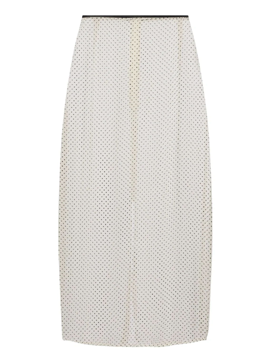 Hunza G Polka-dot sheer midi skirt