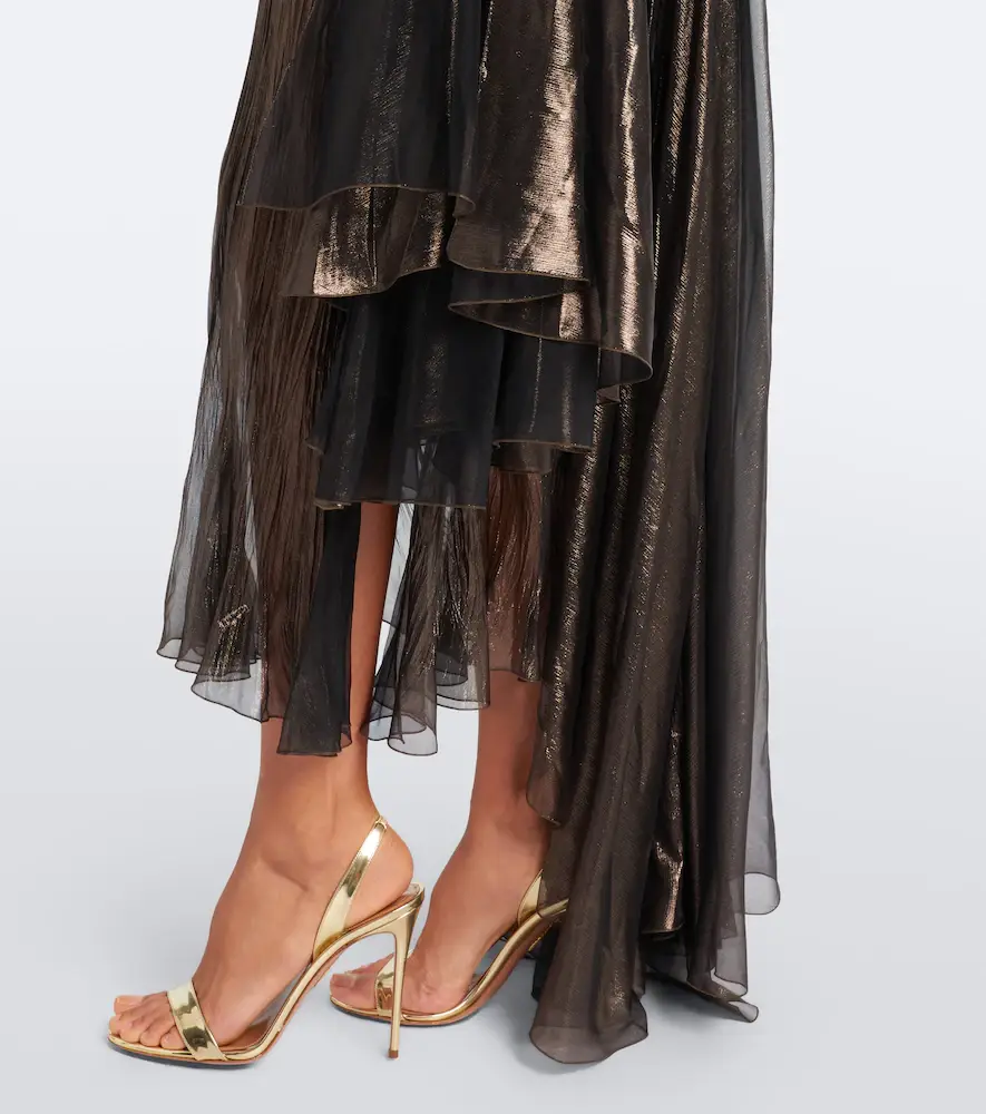Maria Lucia Hohan Heidi metallic silk corset gown | Thumbnail 6