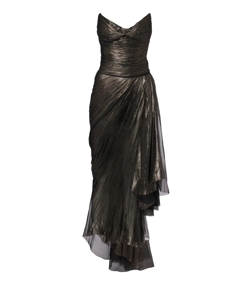 Maria Lucia Hohan Heidi metallic silk corset gown | Image 1 Maria Lucia Hohan Heidi metallic silk corset gown | Image 1