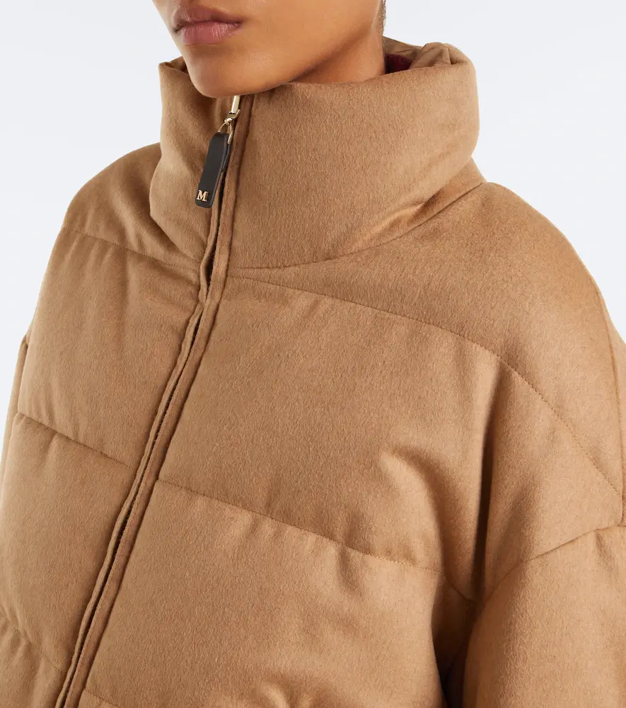 Max Mara Reversible camel hair down jacket | Thumbnail 6 Max Mara Reversible camel hair down jacket | Thumbnail 6