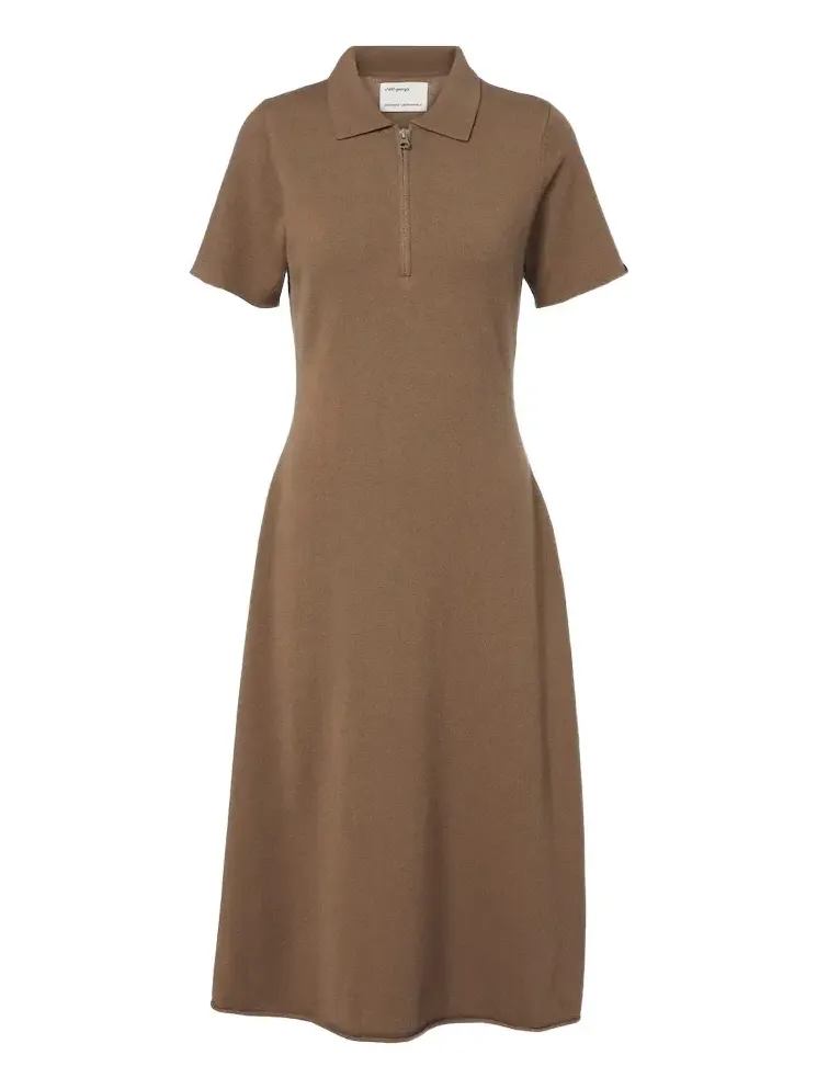 N°497 Georgia cashmere-blend polo dress N°497 Georgia cashmere-blend polo dress