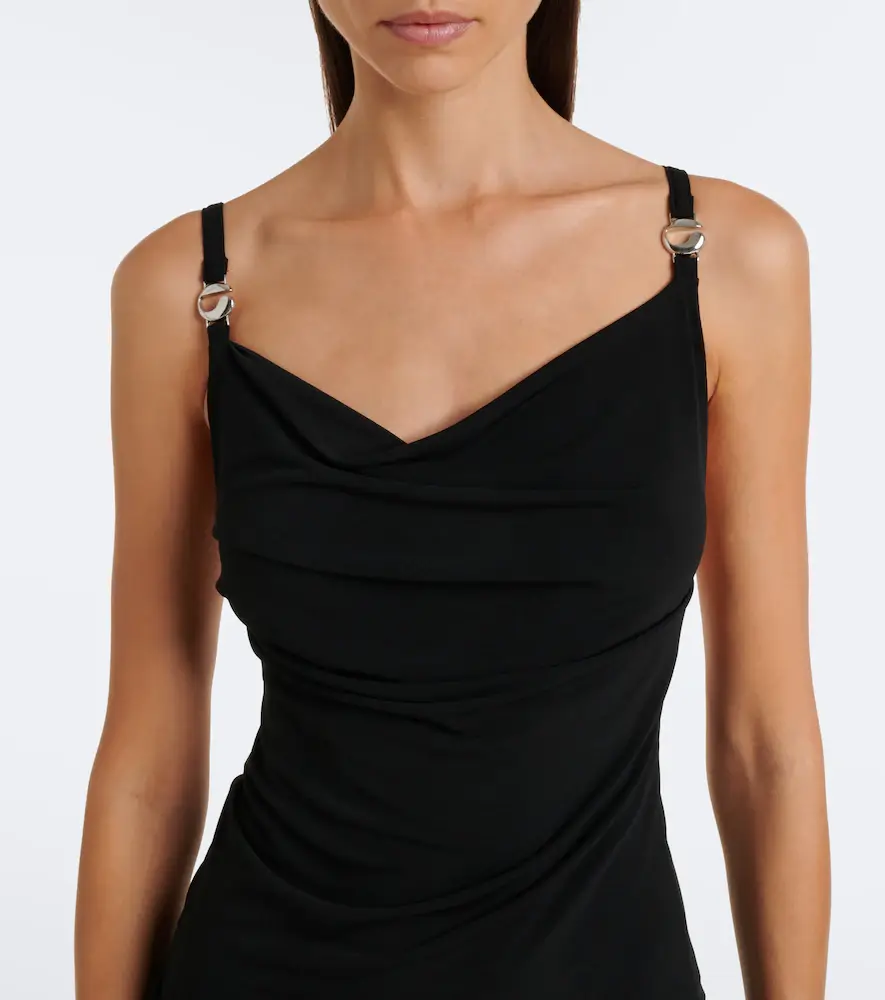 Coperni Draped open-back jersey maxi dress | Thumbnail 4