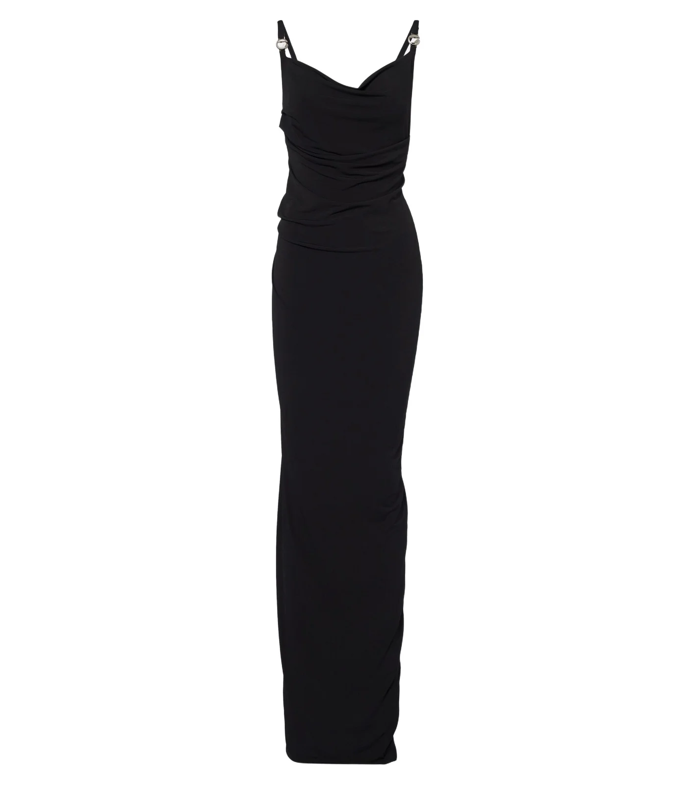Draped open-back jersey maxi dress Draped open-back jersey maxi dress