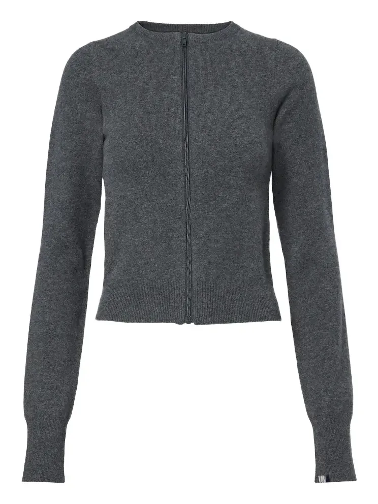 N°494 Tangerine cashmere-blend cardigan