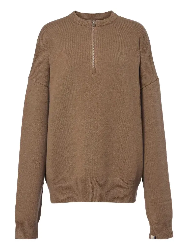 N°496 Like cashmere-blend half-zip sweater N°496 Like cashmere-blend half-zip sweater