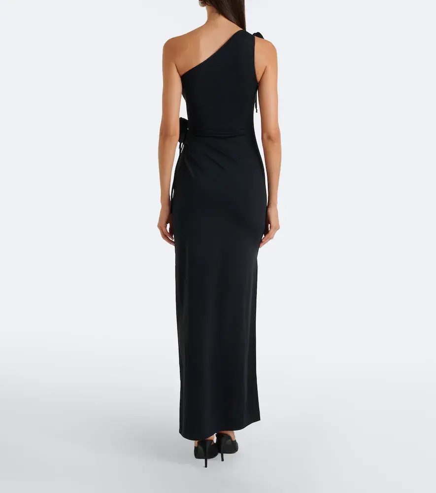 Coperni Floral-appliqué asymmetric cocktail dress | Thumbnail 5 Coperni Floral-appliqué asymmetric cocktail dress | Thumbnail 5