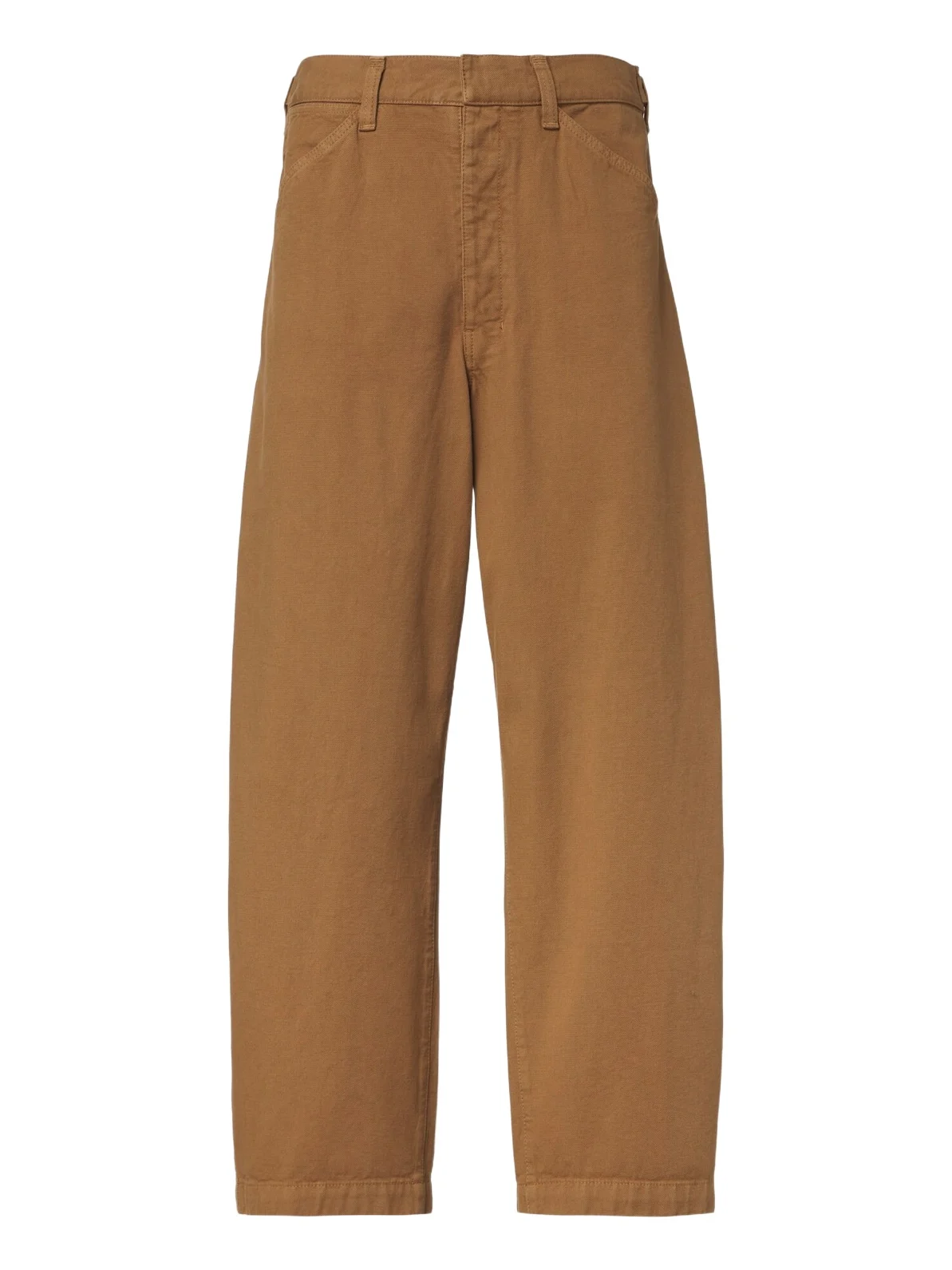 Cotton twill barrel-leg pants Cotton twill barrel-leg pants