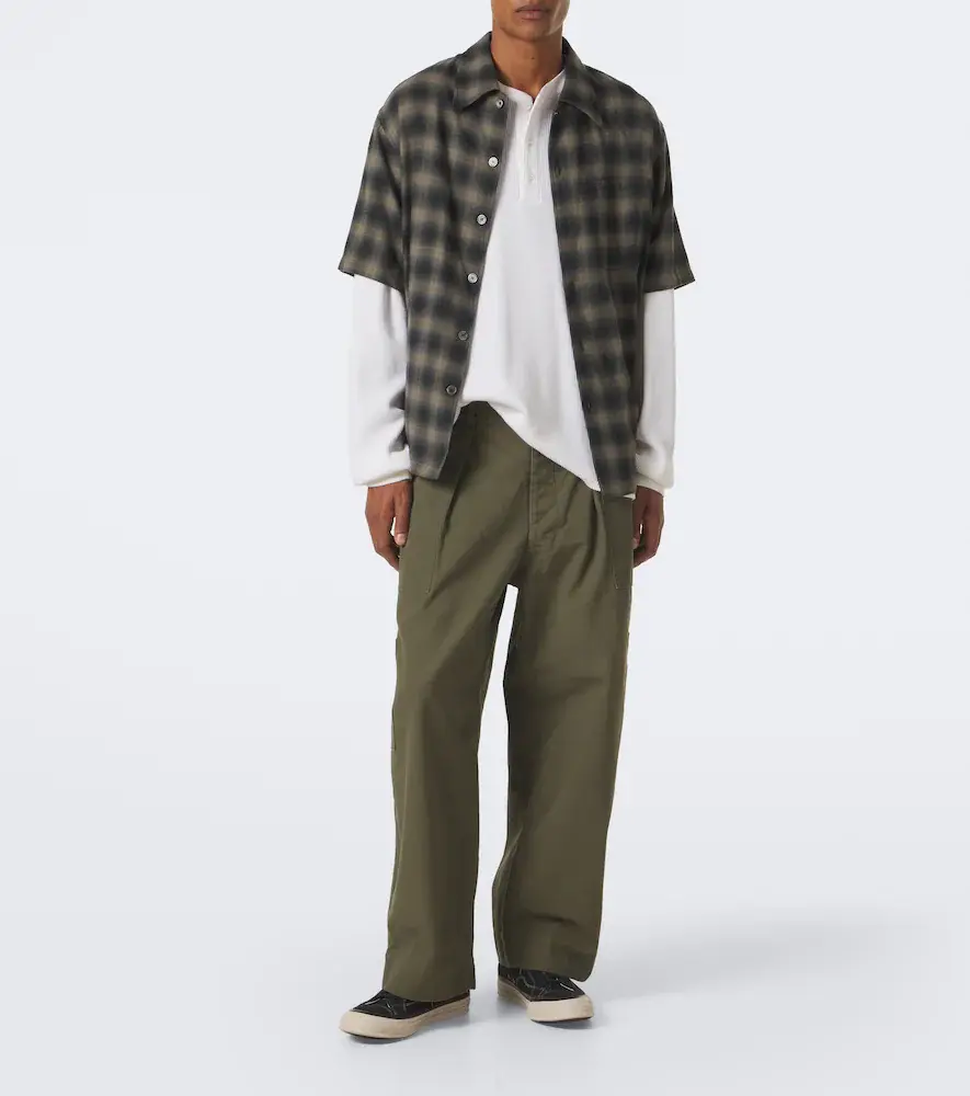 A.PRESSE A. Presse Cotton wide-leg pants | Thumbnail 3