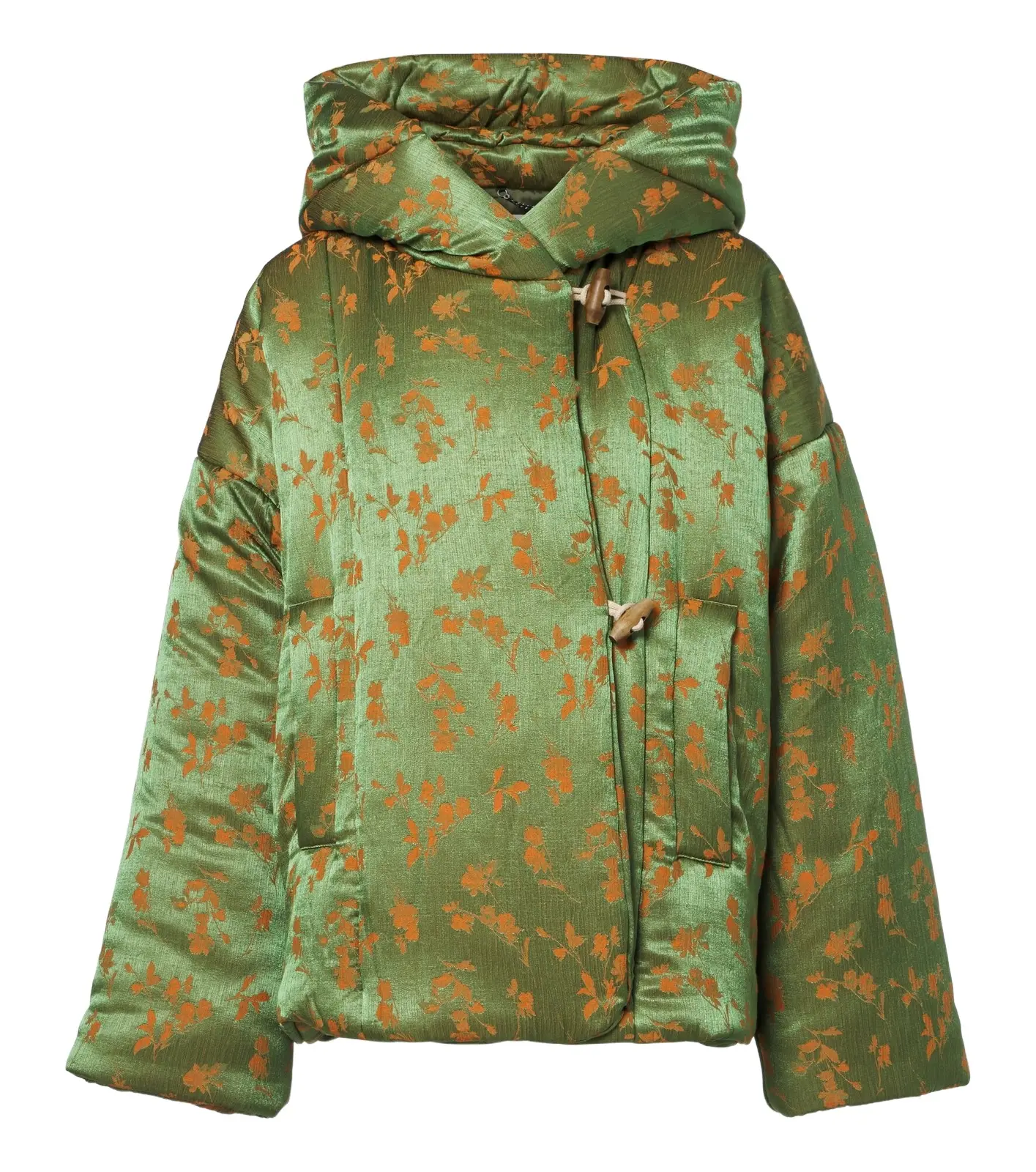 Floral jacquard puffer jacket Floral jacquard puffer jacket