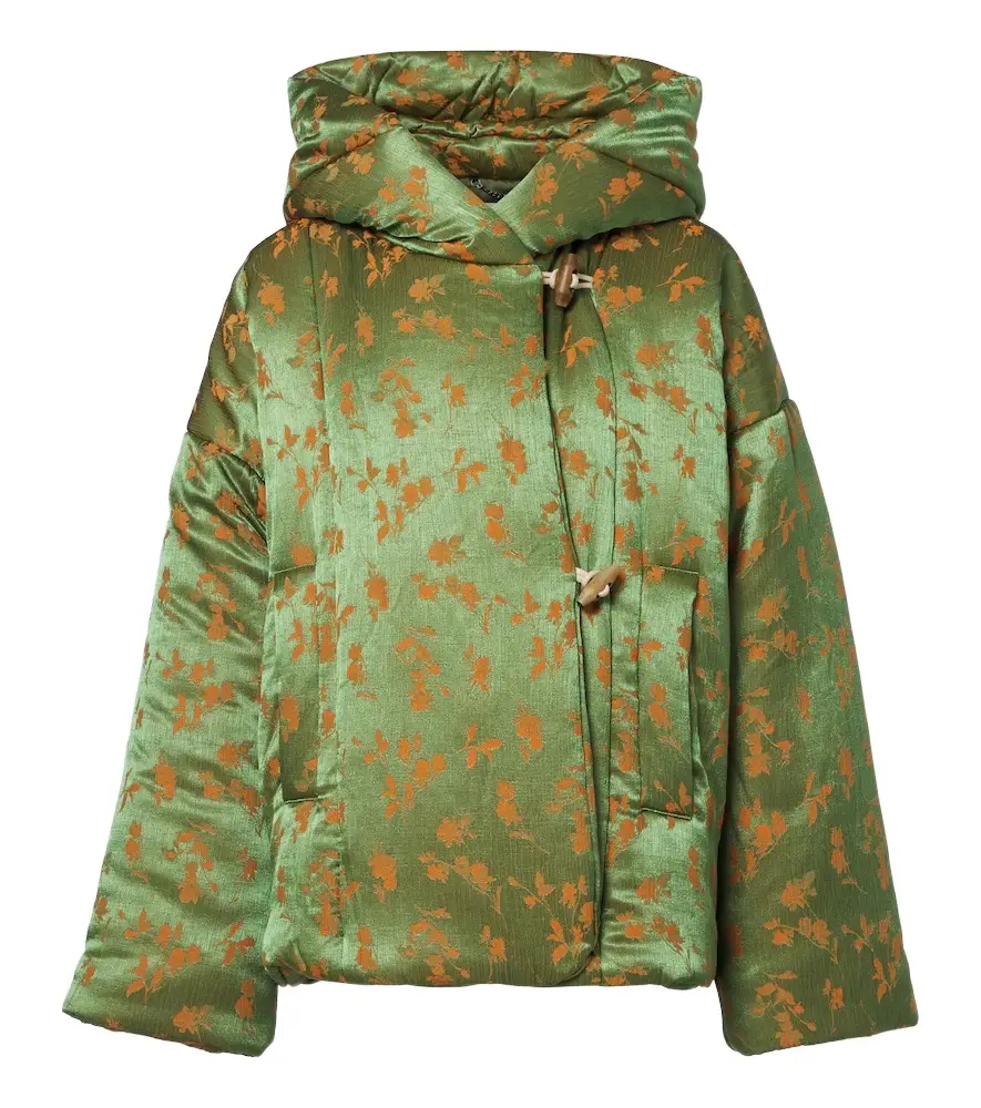 Dries Van Noten Floral jacquard puffer jacket | Image 1 Dries Van Noten Floral jacquard puffer jacket | Image 1