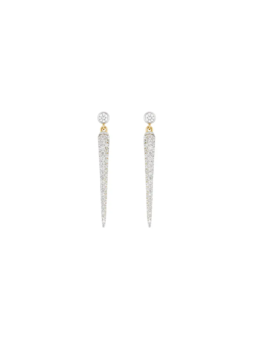 Wish Fine Jewelry 0.45ct Diamond 14K Gold Graduated Dangle Drop Earrings | Image 1 Wish Fine Jewelry 0.45ct Diamond 14K Gold Graduated Dangle Drop Earrings | Image 1