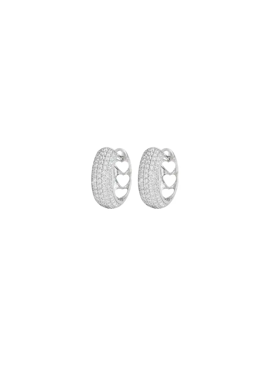 Wish Fine Jewelry 1.10ct Diamond 18K Gold Hoop Earrings | Image 1 Wish Fine Jewelry 1.10ct Diamond 18K Gold Hoop Earrings | Image 1
