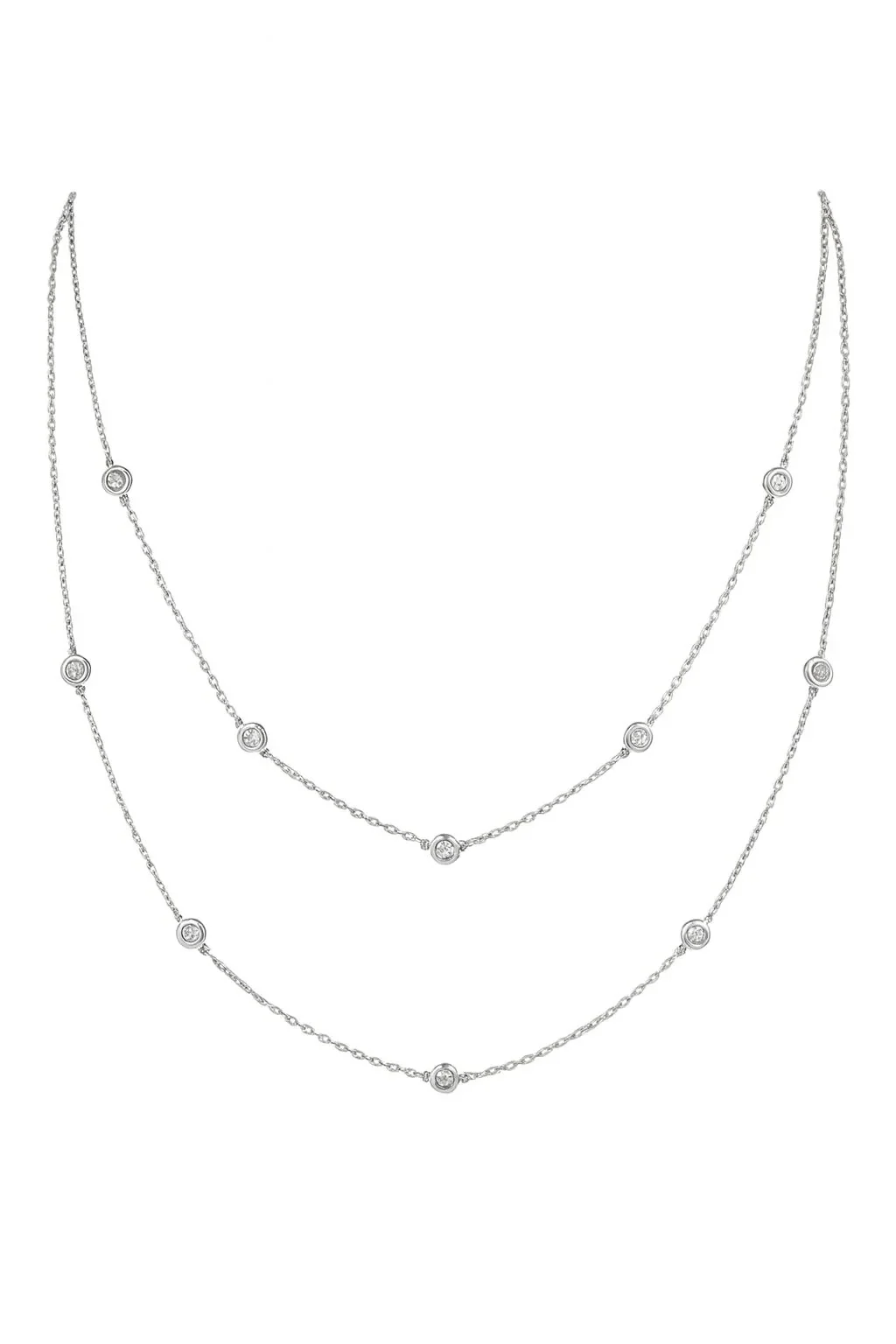 PT850 3.00 CTW DIA 32" _ By the yard Necklaces