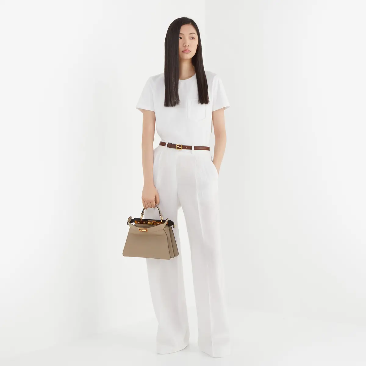 Fendi Peekaboo ISeeU Small Calfskin Bag | Thumbnail 6 Fendi Peekaboo ISeeU Small Calfskin Bag | Thumbnail 6