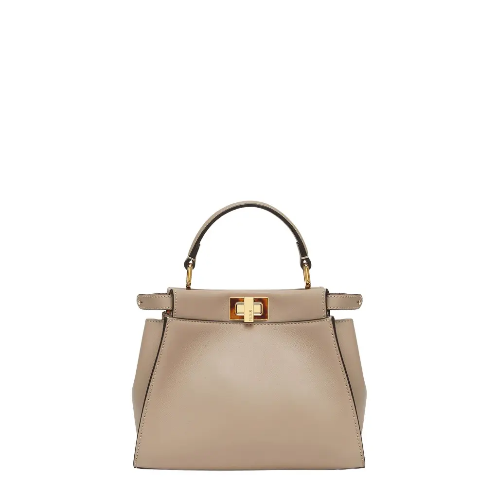 Fendi Iconic small Peekaboo bag made of dove grey leather | Image 1 Fendi Iconic small Peekaboo bag made of dove grey leather | Image 1