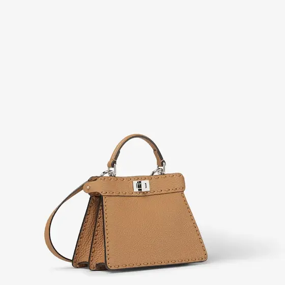Fendi Peekaboo ISeeU Petite Selleria Bag with 306 Hand-Sewn Stitches | Thumbnail 2 Fendi Peekaboo ISeeU Petite Selleria Bag with 306 Hand-Sewn Stitches | Thumbnail 2