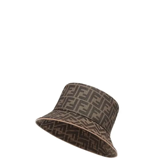 Narrow-brimmed bucket had made of jacquard fabric with