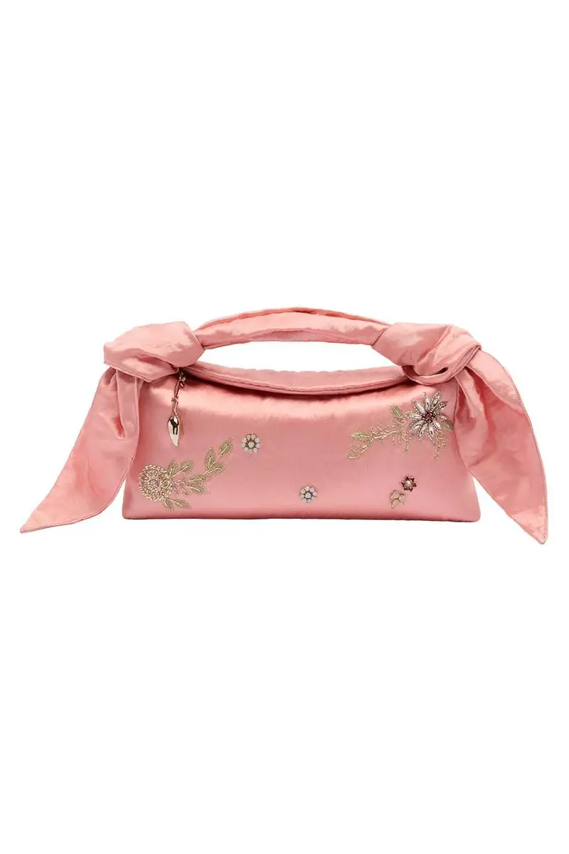 Erdem Embellished East West Bloom Bag - Peony | Image 1 Erdem Embellished East West Bloom Bag - Peony | Image 1
