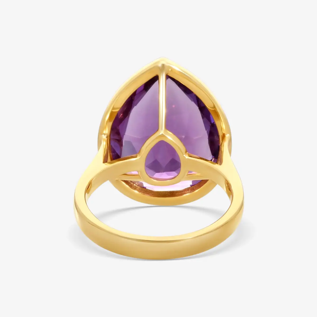 GOSHWARA Goshwara G-One 18K Yellow Gold Amethyst Ring Sz. 7 by The Solist | Thumbnail 3