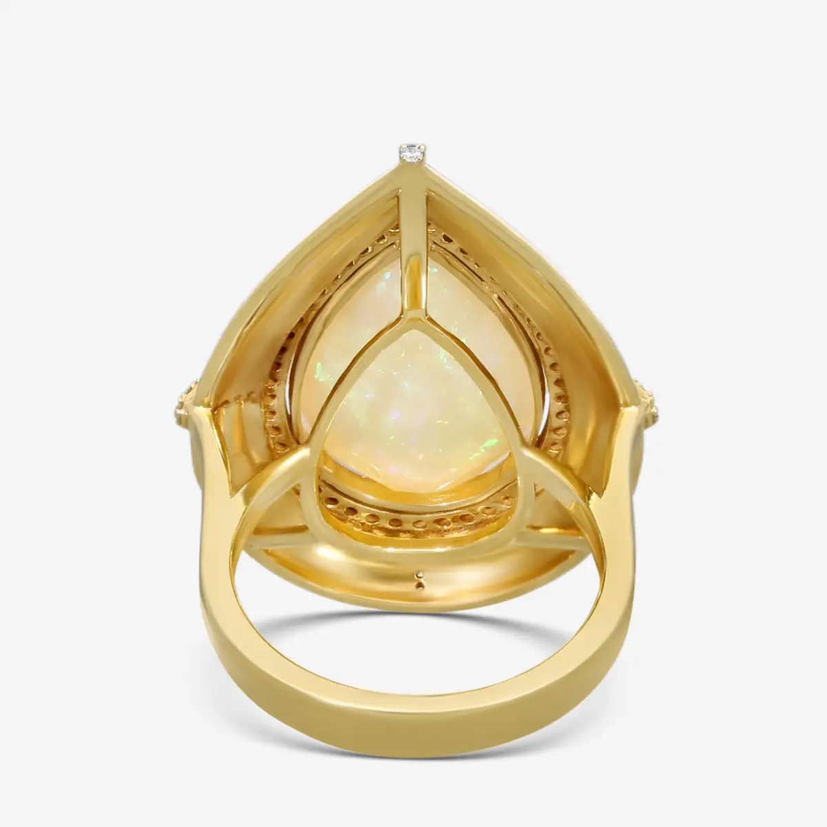 GOSHWARA Goshwara G-One 18K Yellow Gold Opal & Diamond Ring Sz. 6.5 by The Solist | Thumbnail 3 GOSHWARA Goshwara G-One 18K Yellow Gold Opal & Diamond Ring Sz. 6.5 by The Solist | Thumbnail 3