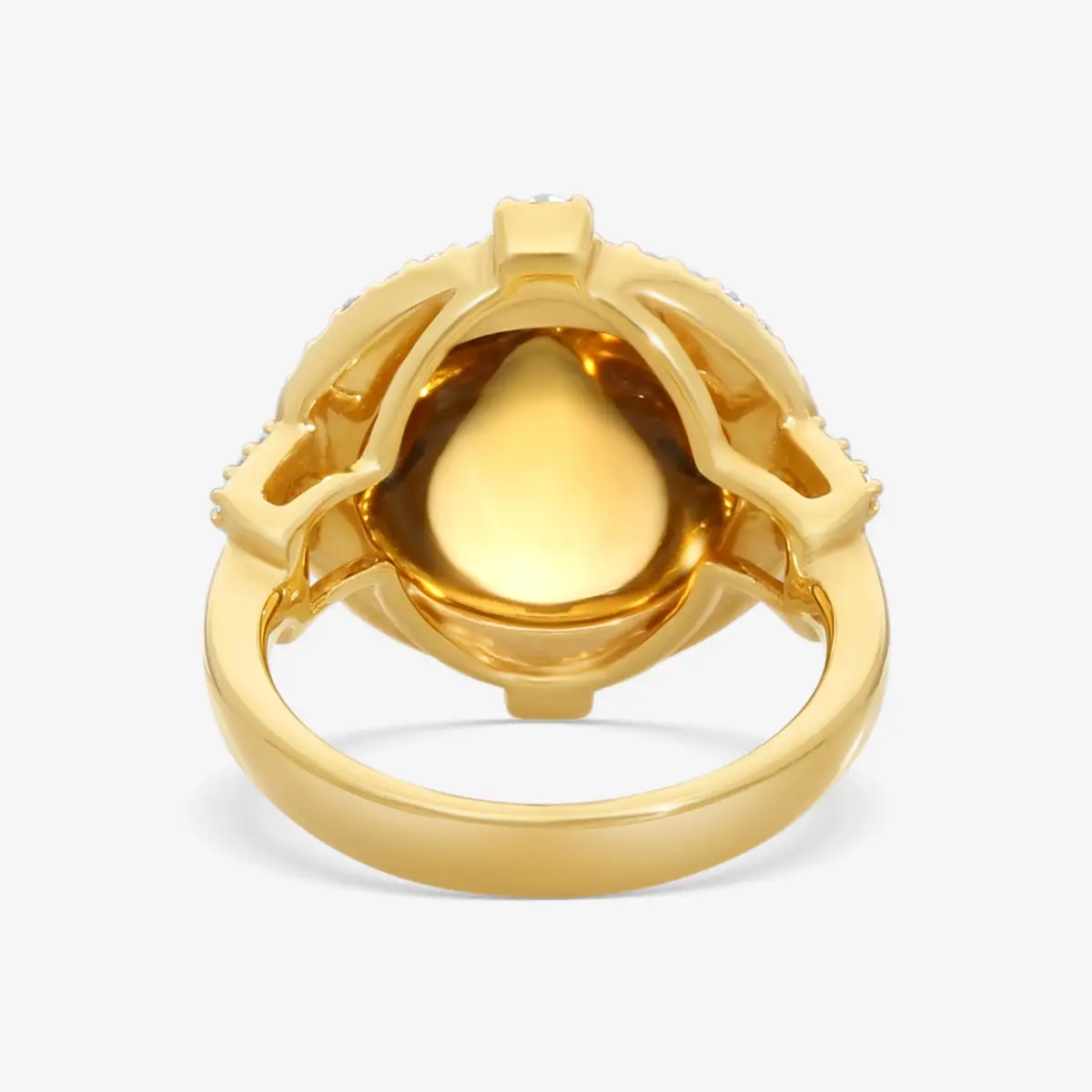 GOSHWARA Goshwara Rock N Roll 18K Yellow Gold Citrine & Diamond Ring Sz. 6.5 by The Solist | Thumbnail 3 GOSHWARA Goshwara Rock N Roll 18K Yellow Gold Citrine & Diamond Ring Sz. 6.5 by The Solist | Thumbnail 3